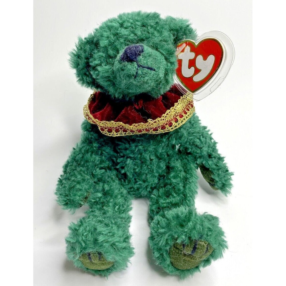 1993 Ty Beanie Baby "Laurel" Retired Holiday Bear BB16